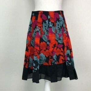 The‎ Limited Floral Pleated Knee Length Skirt Size 2